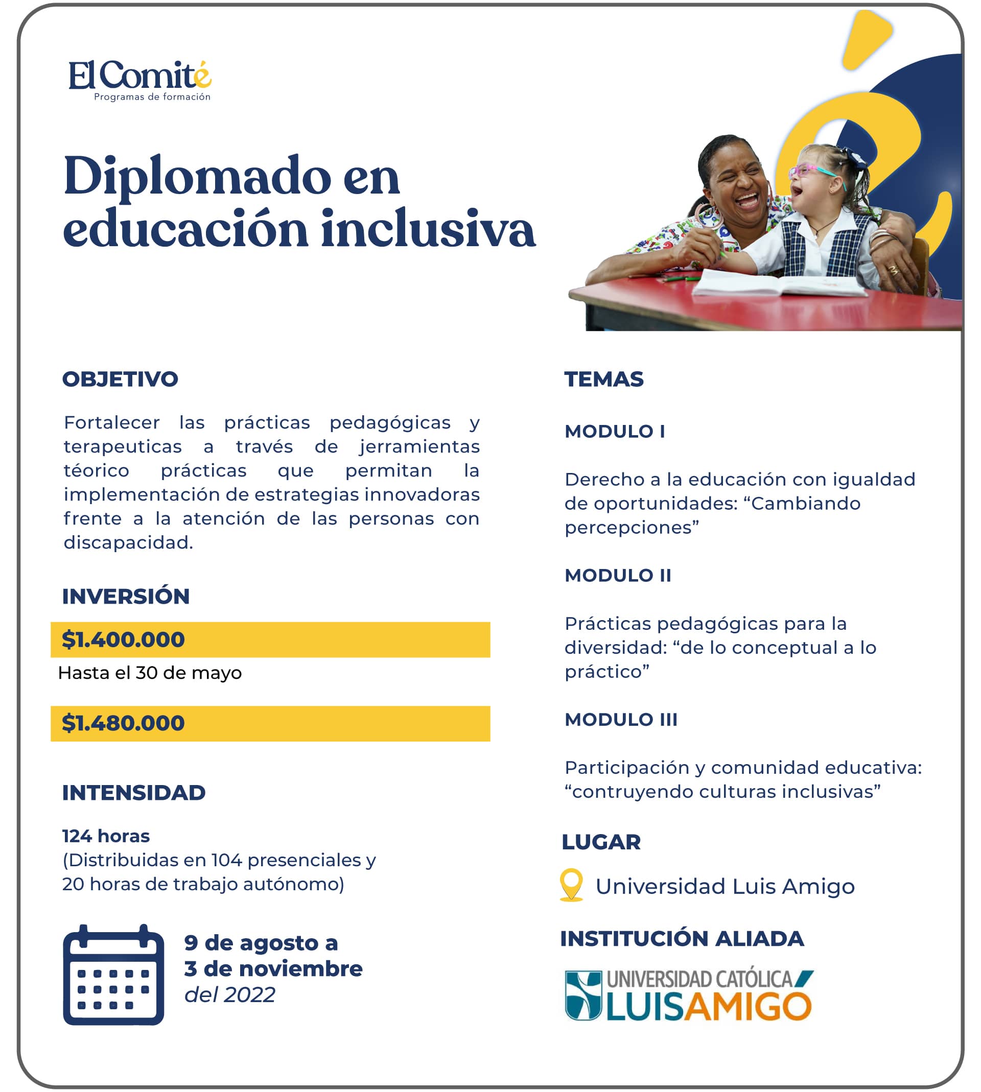 Diplomado en educación inclusiva